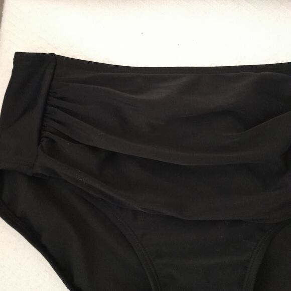 H2OH Retro High Waist Full Coverage Runch Front Tummy Control Swim Bottom XL - Picture 4 of 6